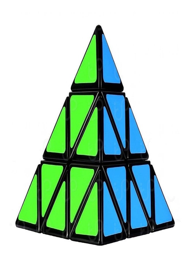Mayatra's YJ Pyramid Triangle Pyraminx Speed Puzzle Cube, Black